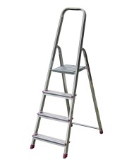 Drabina aluminiowa 4-stopniowa CORDA 705 - wolnostojąca, składana Drabina aluminiowa 4-stopniowa CORDA 705 - wolnostojąca, składana