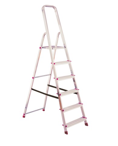 Drabina aluminiowa 6-stopniowa CORDA 736 - wolnostojąca, składana Drabina aluminiowa 6-stopniowa CORDA 736 - wolnostojąca, składana