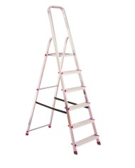 Drabina aluminiowa 6-stopniowa CORDA 736 - wolnostojąca, składana Drabina aluminiowa 6-stopniowa CORDA 736 - wolnostojąca, składana