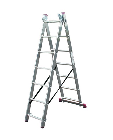 Drabina aluminiowa 3x7 stopni CORDA 375 - wielofunkcyjna i składana Drabina aluminiowa 3x7 stopni CORDA 375 - wielofunkcyjna i składana