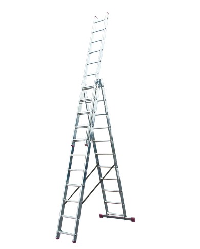 Drabina aluminiowa 3x11 stopni CORDA 429 - wielofunkcyjna i składana Drabina aluminiowa 3x11 stopni CORDA 429 - wielofunkcyjna i składana