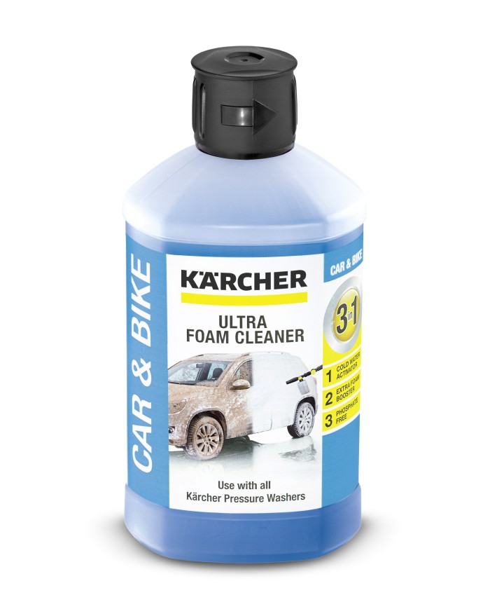Karcher Ultra Foam Cleaner 3in1 1L - Skuteczny środek czyszczący Karcher Ultra Foam Cleaner 3in1 1L - Skuteczny środek czyszczący