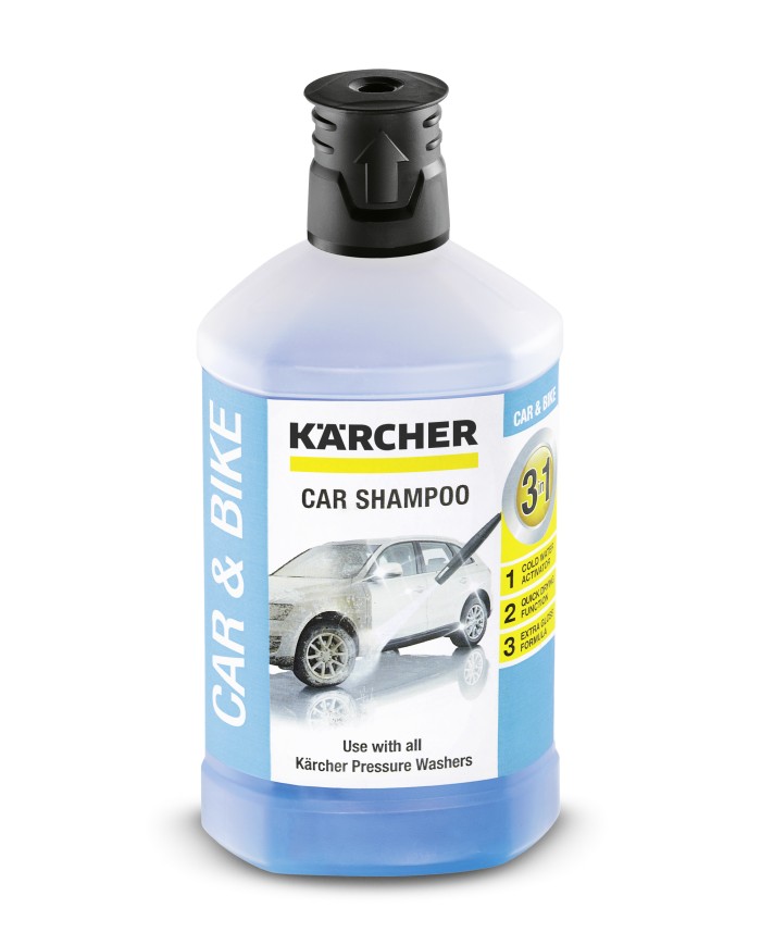 Karcher Szampon samochodowy 3 w 1 1L - Skuteczna pielęgnacja auta Karcher Szampon samochodowy 3 w 1 1L - Skuteczna pielęgnacja auta