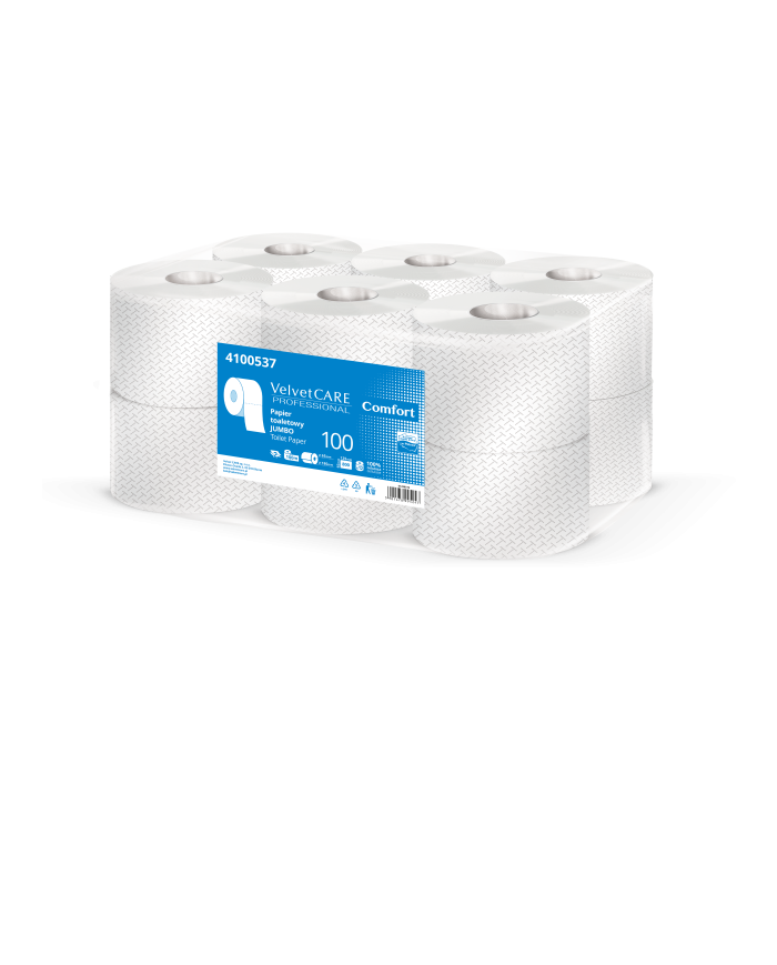 VELVET COMFORT papier toaletowy JUMBO 100m - 2 warstwy