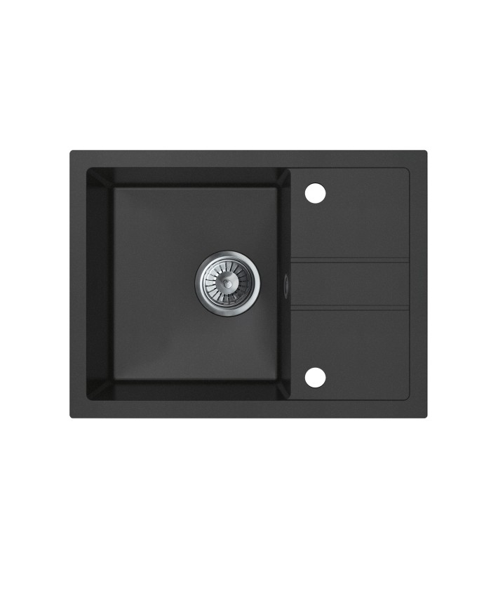 Zlew granitowy Bravo New 1-kom. 580x440, ton Lava Stone - kup teraz!