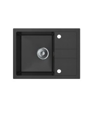 Zlew granitowy Bravo New 1-kom. 580x440, ton Lava Stone - kup teraz!