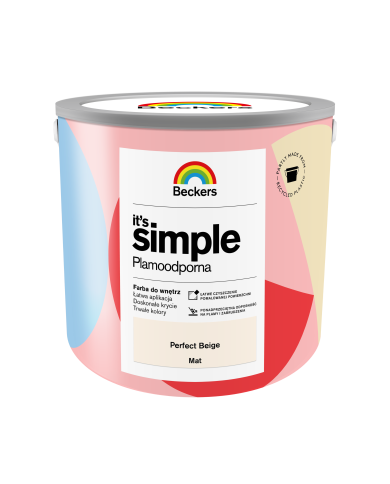 BECKERS ITS SIMPLE PERFECT BEIGE 2,5 L - Farba do wnętrz BECKERS ITS SIMPLE PERFECT BEIGE 2,5 L - Farba do wnętrz
