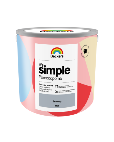 BECKERS ITS SIMPLE SMOKEY 2,5 L - Farba do wnętrz o wyjątkowym kolorze BECKERS ITS SIMPLE SMOKEY 2,5 L - Farba do wnętrz o wyjątkowym kolorze