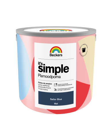 BECKERS ITS SIMPLE SAILOR BLUE 2,5 L - Farba do wnętrz BECKERS ITS SIMPLE SAILOR BLUE 2,5 L - Farba do wnętrz