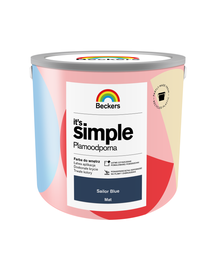 BECKERS ITS SIMPLE SAILOR BLUE 2,5 L - Farba do wnętrz BECKERS ITS SIMPLE SAILOR BLUE 2,5 L - Farba do wnętrz