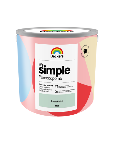 BECKERS ITS SIMPLE PASTEL MINT 2,5 L - Farba do wnętrz BECKERS ITS SIMPLE PASTEL MINT 2,5 L - Farba do wnętrz