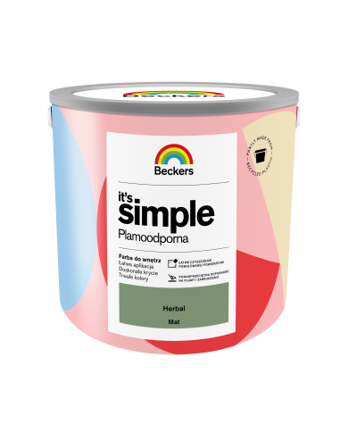 BECKERS ITS SIMPLE HERBAL 2,5 L - Naturalna farba do wnętrz BECKERS ITS SIMPLE HERBAL 2,5 L - Naturalna farba do wnętrz
