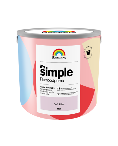 BECKERS ITS SIMPLE SOFT LILAC 2,5 L - Farba do wnętrz BECKERS ITS SIMPLE SOFT LILAC 2,5 L - Farba do wnętrz