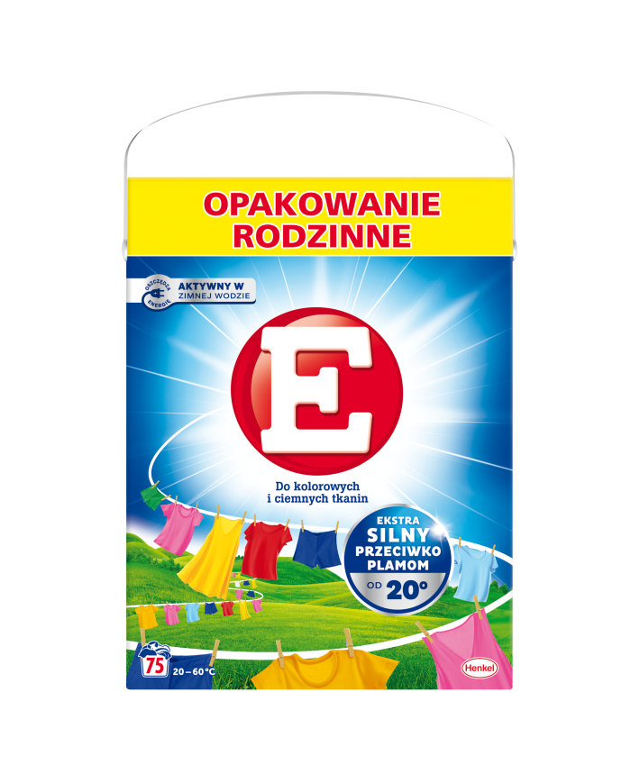 Proszek do prania KOLOR E - 75 prań, 4,5 kg | Skuteczność i świeżość
