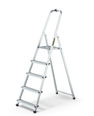 Drabest Drabina aluminiowa 5-stopniowa 125kg - Wygoda i Bezpieczeństwo Drabest Drabina aluminiowa 5-stopniowa 125kg - Wygoda i Bezpieczeństwo