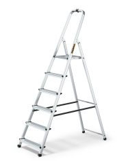 Drabest Drabina aluminiowa 6-stopniowa 125kg - Wygoda i bezpieczeństwo