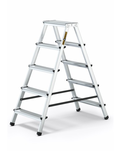 Drabest Drabina aluminiowa 2x5 stopni 125kg - Wysoka jakość! Drabest Drabina aluminiowa 2x5 stopni 125kg - Wysoka jakość!
