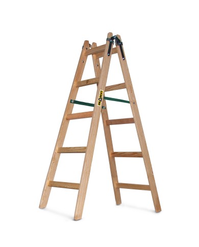 Drabest Drabina drewniana 153cm 2x5 - Wytrzymałość i styl Drabest Drabina drewniana 153cm 2x5 - Wytrzymałość i styl