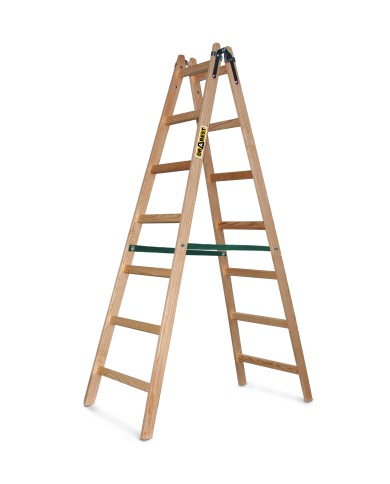 Drabest Drabina drewniana 211cm 2x7 - Wytrzymałość i styl Drabest Drabina drewniana 211cm 2x7 - Wytrzymałość i styl