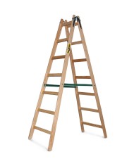 Drabest Drabina drewniana 211cm 2x7 - Wytrzymałość i styl Drabest Drabina drewniana 211cm 2x7 - Wytrzymałość i styl
