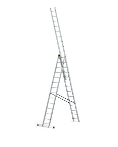 Drabest Drabina aluminiowa 3x14 stopni - wielofunkcyjna PRO Drabest Drabina aluminiowa 3x14 stopni - wielofunkcyjna PRO