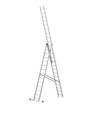 Drabest Drabina aluminiowa 3x14 stopni - wielofunkcyjna PRO Drabest Drabina aluminiowa 3x14 stopni - wielofunkcyjna PRO