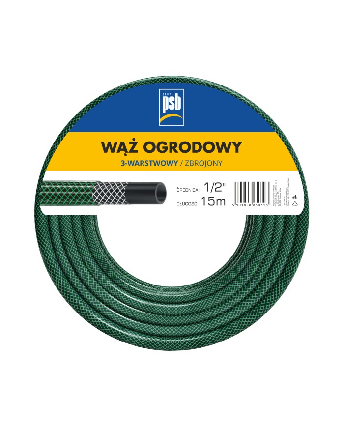 Wąż ogrodowy ECONOMIC 1/2" 15 m - Wysoka jakość i trwałość Wąż ogrodowy ECONOMIC 1/2" 15 m - Wysoka jakość i trwałość