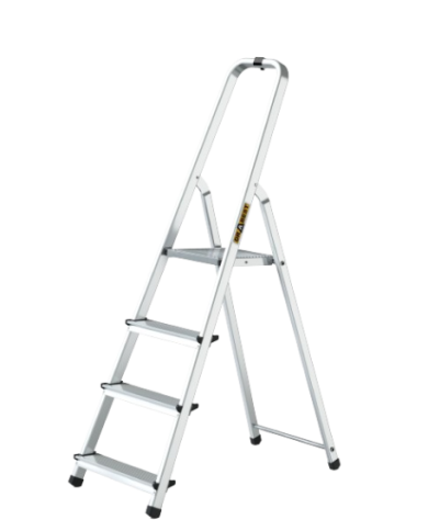 Drabest Drabina aluminiowa 4-stopniowa 125kg - Wygoda i Bezpieczeństwo Drabest Drabina aluminiowa 4-stopniowa 125kg - Wygoda i Bezpieczeństwo