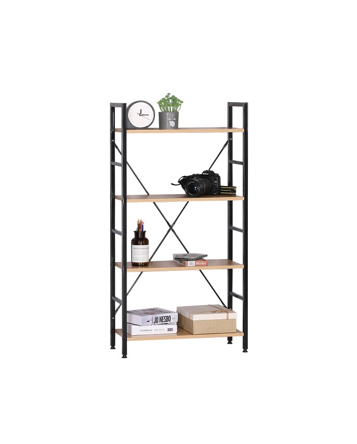 Regał loft PIXER 60x27.6x116cm MDF dąb artisan/metal czarny - TS INTERIOR Regał loft PIXER 60x27.6x116cm MDF dąb artisan/metal czarny - TS INTERIOR