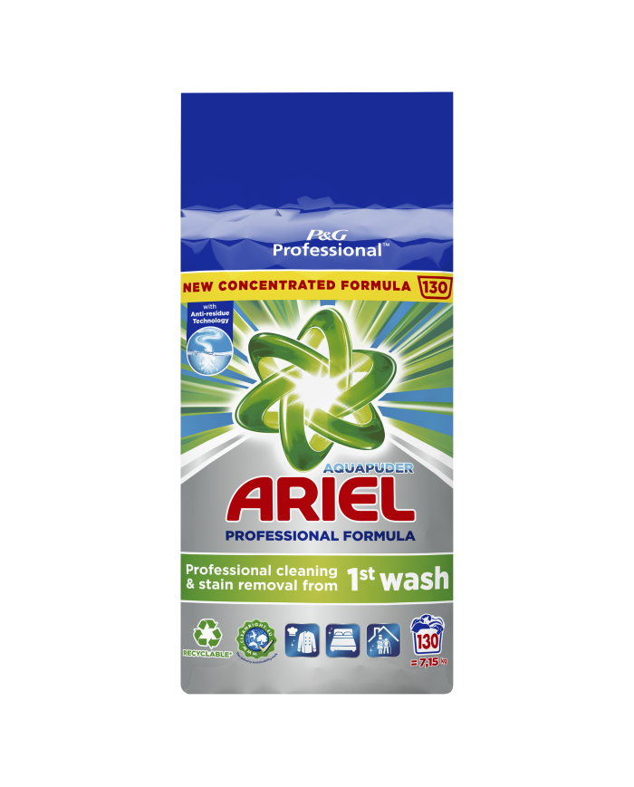 ARIEL PROFESSIONAL 7,15 kg - Doskonałe pranie na 130 cykli ARIEL PROFESSIONAL 7,15 kg - Doskonałe pranie na 130 cykli