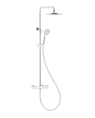 Deszczownia Luna New z baterią termostatyczną - Armatura Chrome