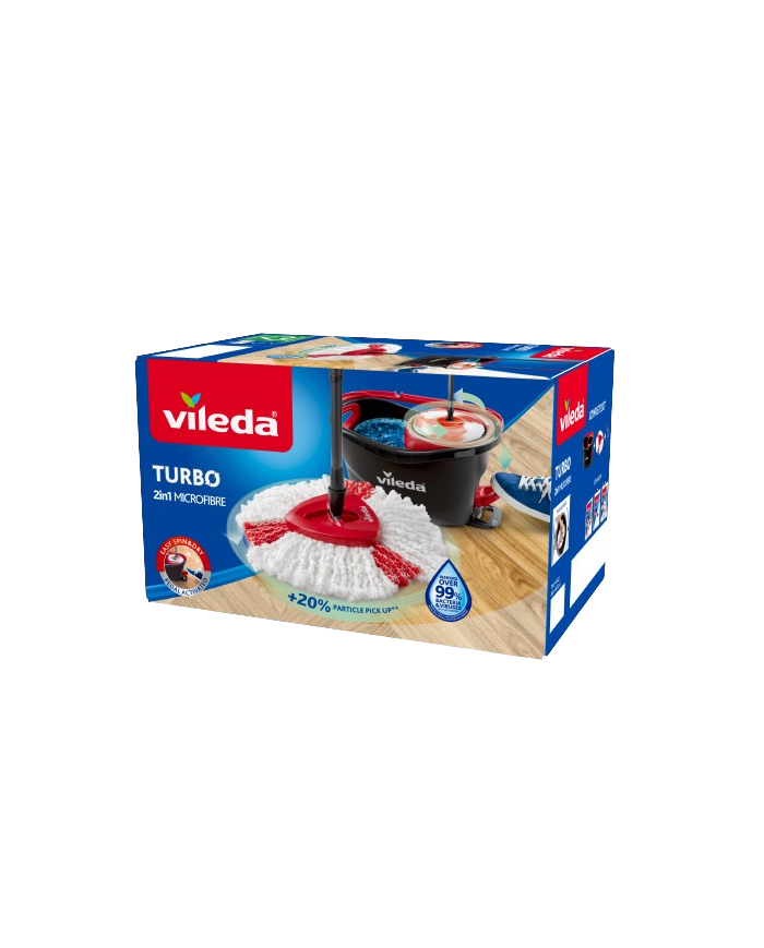 Vileda Mop obrotowy TURBO - Skuteczne sprzątanie bez wysiłku Vileda Mop obrotowy TURBO - Skuteczne sprzątanie bez wysiłku