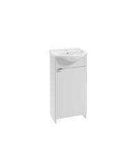 KREDO Zestaw szafka z umywalką 40 cm - biały połysk L1528 K KREDO Zestaw szafka z umywalką 40 cm - biały połysk L1528 K