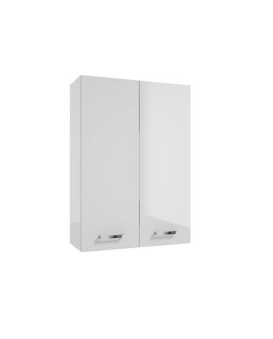 MEA Szafka wisząca 50 cm - biały połysk, elegancki design