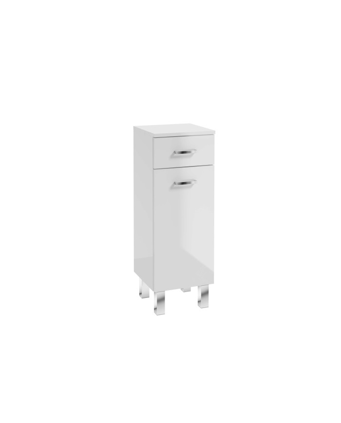 MEA Szafka Stojąca 30 cm - Biały Połysk, Elegancja i Funkcjonalność