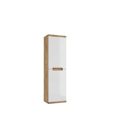 RONDA NEW Słupek 40 cm - dąb złoty, biały połysk | Meble RONDA NEW Słupek 40 cm - dąb złoty, biały połysk | Meble