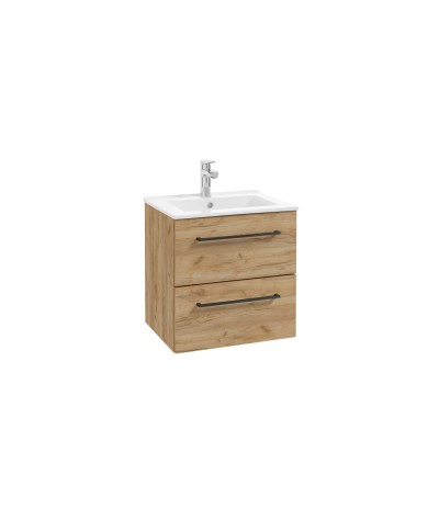 PINIA Zestaw szafka z umywalką 50cm - Dąb Craft Złoty PINIA Zestaw szafka z umywalką 50cm - Dąb Craft Złoty
