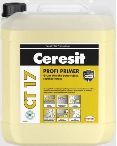Ceresit CT17 5L - Grunt Promo Pack | Najlepsza cena! Ceresit CT17 5L - Grunt Promo Pack | Najlepsza cena!