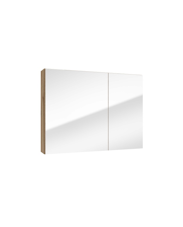 Szafka lustrzana RIETTI 80 cm - dąb evoke, lustro w zestawie Szafka lustrzana RIETTI 80 cm - dąb evoke, lustro w zestawie
