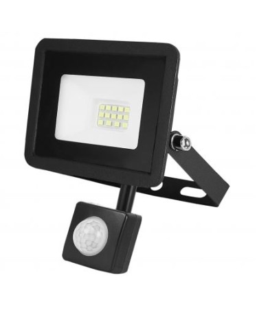 Naświetlacz LED ALLED 10W z PIR, 850lm, IP44, 4000K - Energooszczędny Naświetlacz LED ALLED 10W z PIR, 850lm, IP44, 4000K - Energooszczędny