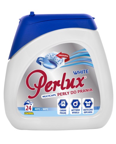 PERLUX kapsułki do prania 24szt WHITE - Skuteczność i świeżość PERLUX kapsułki do prania 24szt WHITE - Skuteczność i świeżość