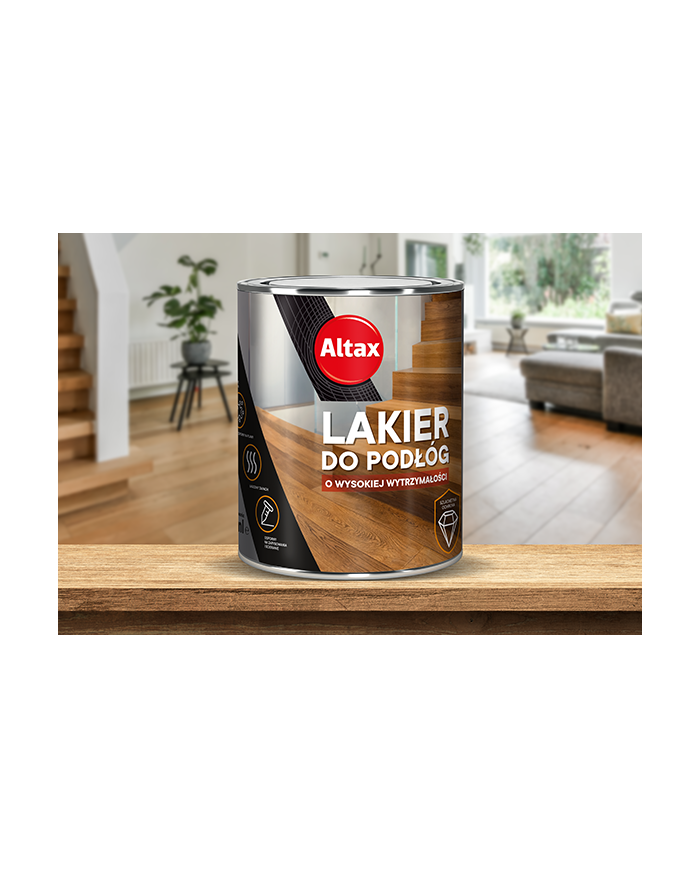 ALTAX lakier do podłóg 2,5 L - bezbarwny połysk dla trwałości ALTAX lakier do podłóg 2,5 L - bezbarwny połysk dla trwałości