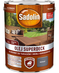 AKZO Sadolin Olej Superdeck Antracyt 5L - Ochrona i Estetyka AKZO Sadolin Olej Superdeck Antracyt 5L - Ochrona i Estetyka