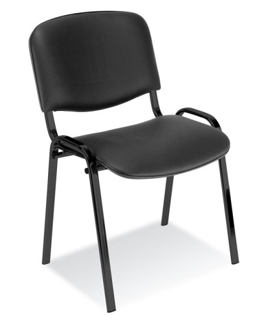 TS INTERIOR Krzesło Konferencyjne BLACK Skaj V04 - Kolor Czarny TS INTERIOR Krzesło Konferencyjne BLACK Skaj V04 - Kolor Czarny