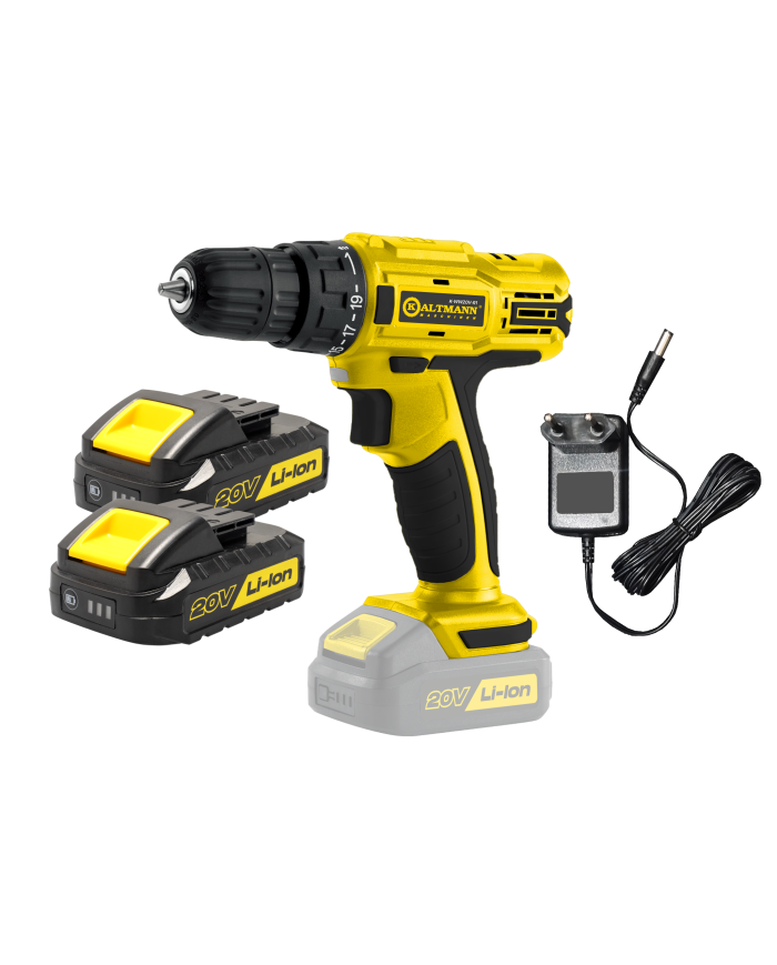 Akumulatorowa wkrętarka Kaltmann 20V z 2 akumulatorami - Wydajność!
