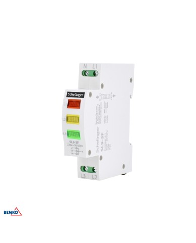 Lampka sygnalizacyjna SL9 3-fazowa Schelinger - Wysoka jakość Lampka sygnalizacyjna SL9 3-fazowa Schelinger - Wysoka jakość