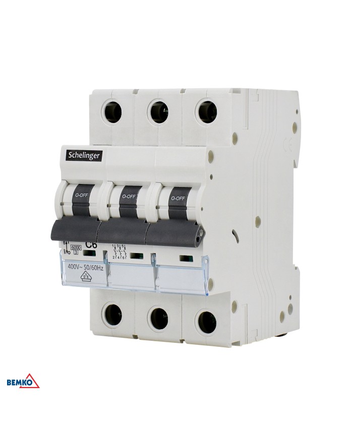 Wyłącznik nadprądowy 6KA 3P C 32A VDE Schelinger - Sprawdź!