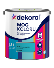 PPG MOC KOLORU Turkusowa Głębia 2,5L - Farba do Wnętrz PPG MOC KOLORU Turkusowa Głębia 2,5L - Farba do Wnętrz