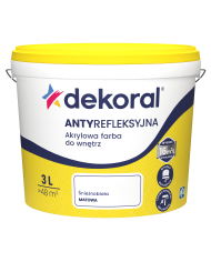 PPG POLINAK PLUS Antyrefleksyjny Akryl Śnieżnobiały 3L - Zakup Online