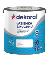 PPGŁ&K Biały 2,5l - Wysokiej Jakości Farba do Wnętrz PPGŁ&K Biały 2,5l - Wysokiej Jakości Farba do Wnętrz